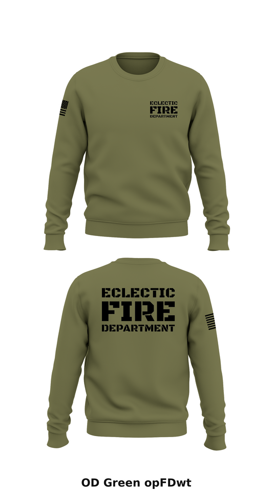 Eclectic Fire Department Store 1 Core Men's Crewneck Performance Sweatshirt - opFDwt