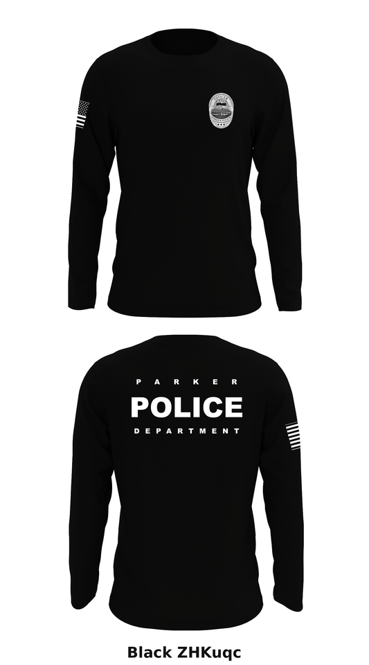 PARKER POLICE DEPARTMENT Store 1 Core Men's LS Performance Tee - ZHKuqc