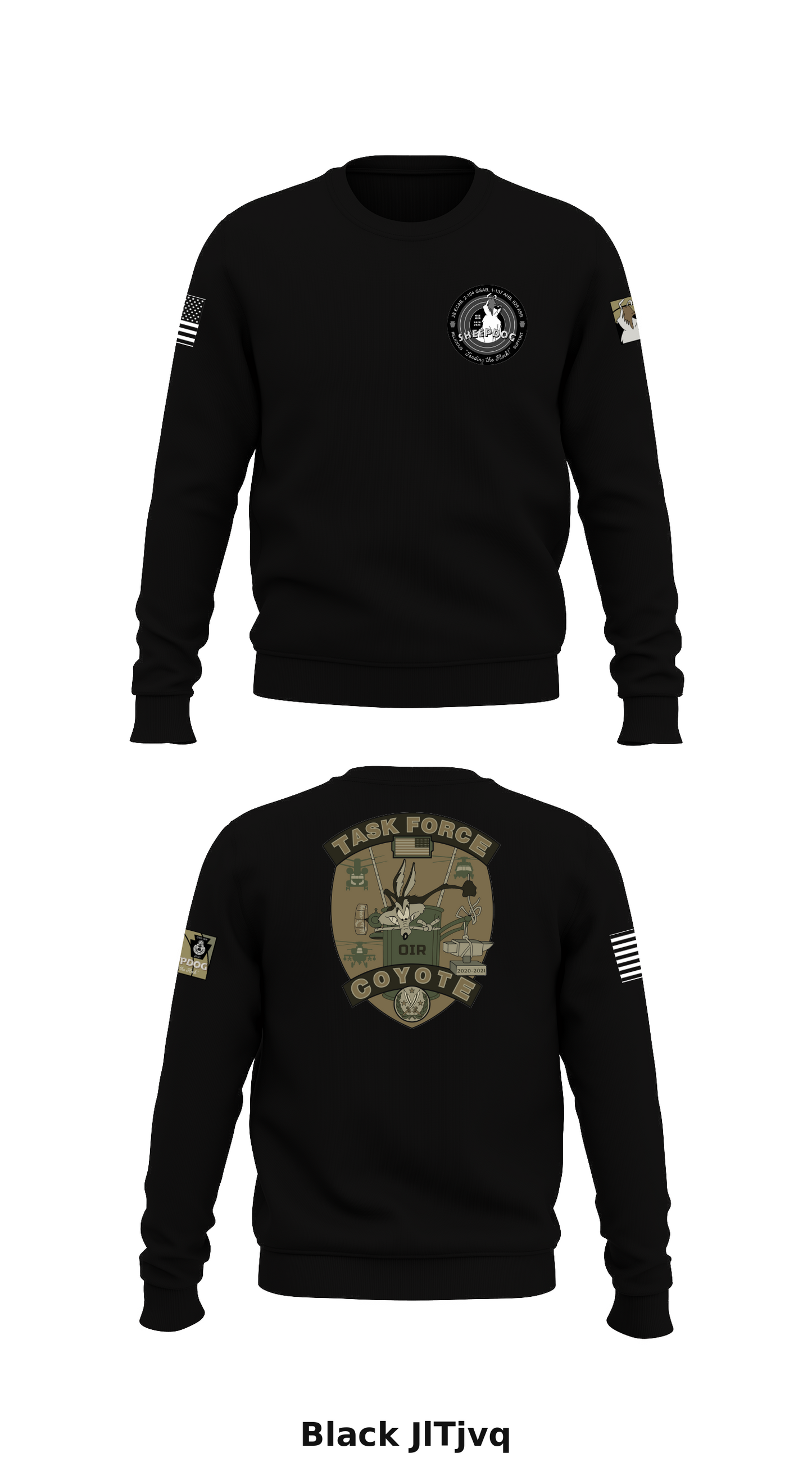 Task Force Coyote Store 1 Core Men's Crewneck Performance Sweatshirt - JlTjvq