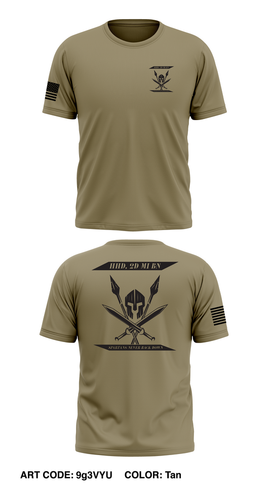HHD, 2D MI BN, 66TH MI BDE Store 1 Core Men's SS Performance Tee - 9g3VYU