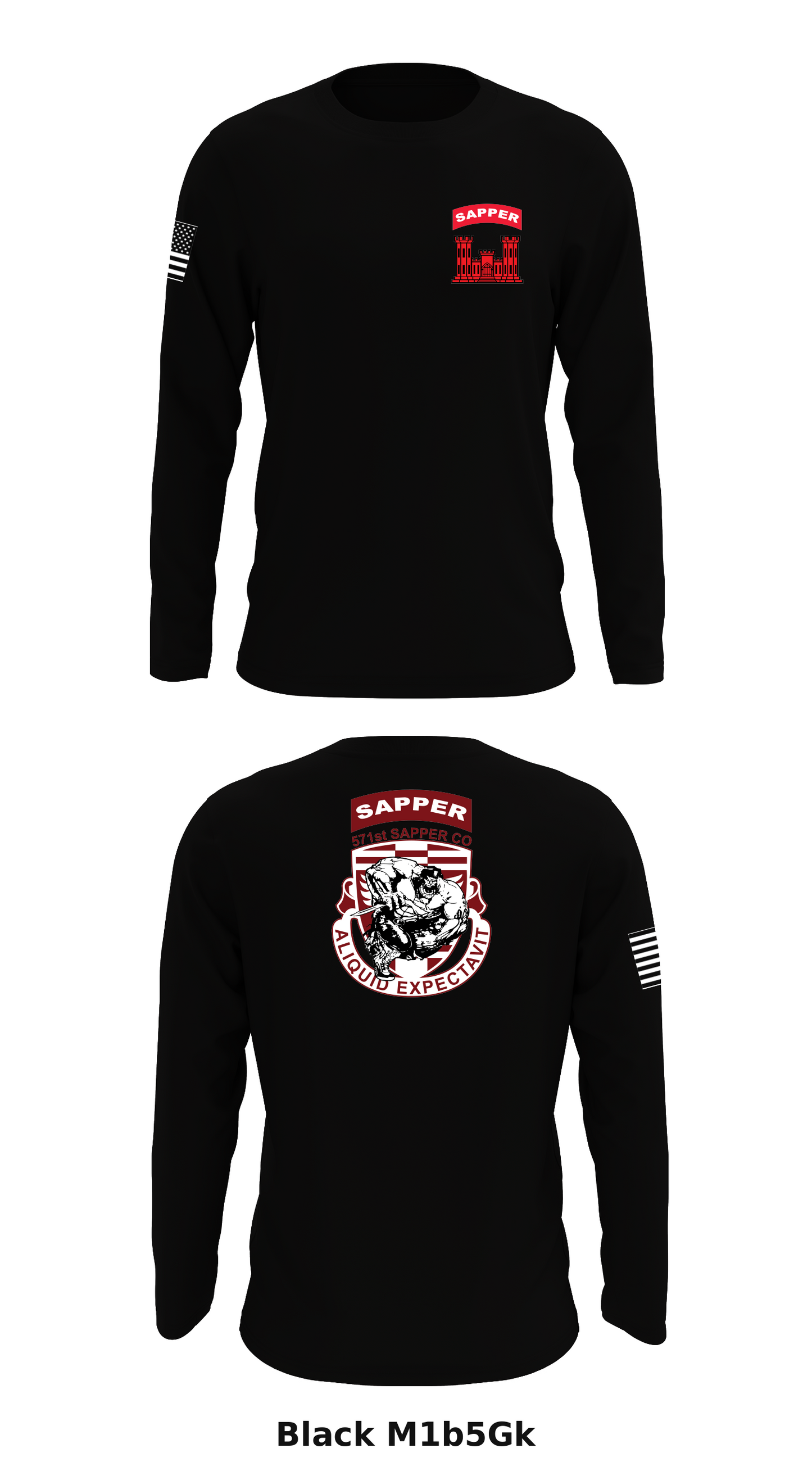 571st sapper co Store 1 Core Men's LS Performance Tee - M1b5Gk