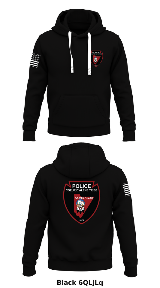 CDA Tribal Police  Store 1  Core Men's Hooded Performance Sweatshirt - 6QLjLq