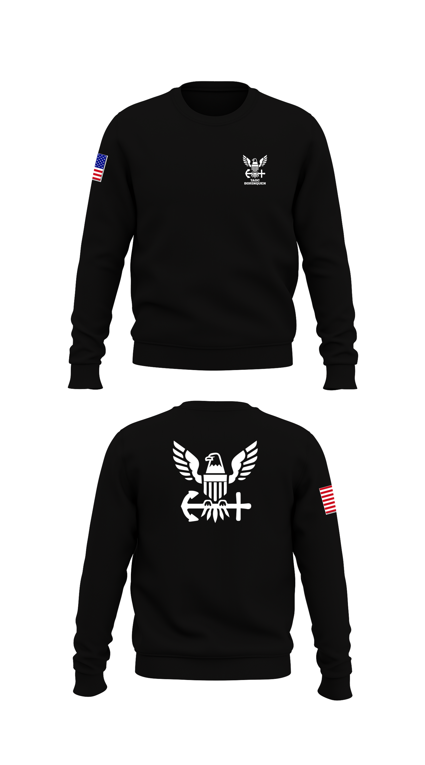 TAOC Borinquen Store 1 Core Men's Crewneck Performance Sweatshirt - 93453277819
