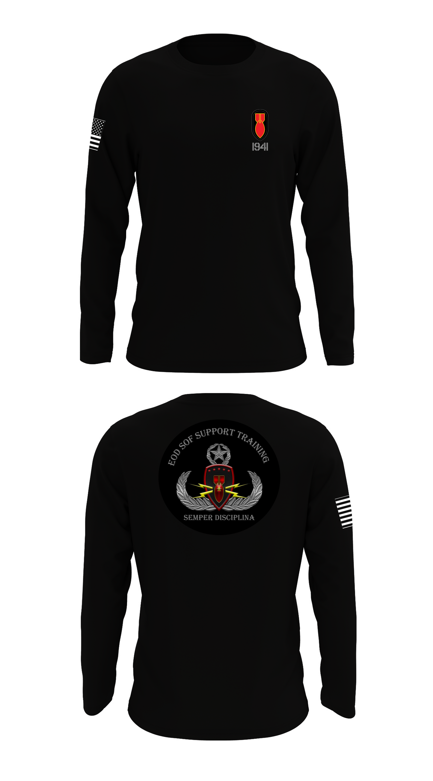 EOD SOF Support Training  Store 1 Core Men's LS Performance Tee - 43450806293