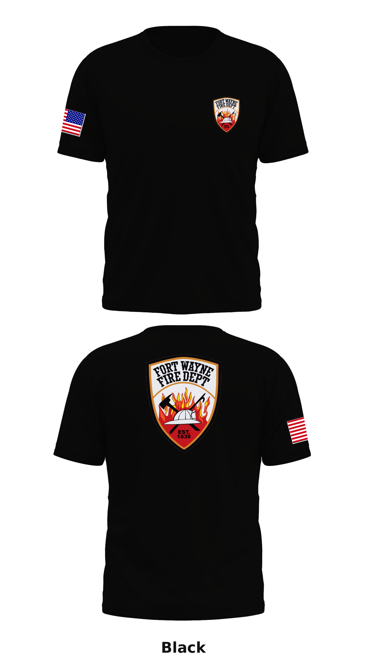 Fort Wayne Fire Department Store 1 Core Men's SS Performance Tee - 50013132519