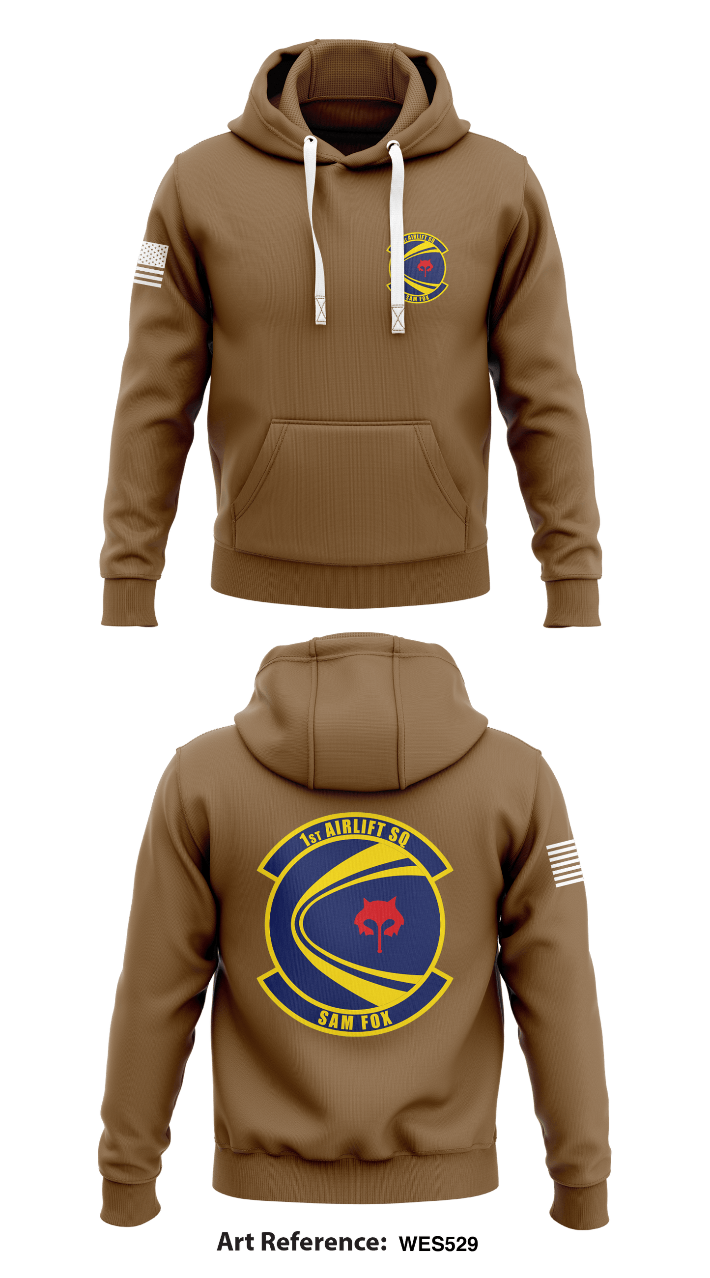 1st Airlift Squadron  Store 1  Core Men's Hooded Performance Sweatshirt - WeS529