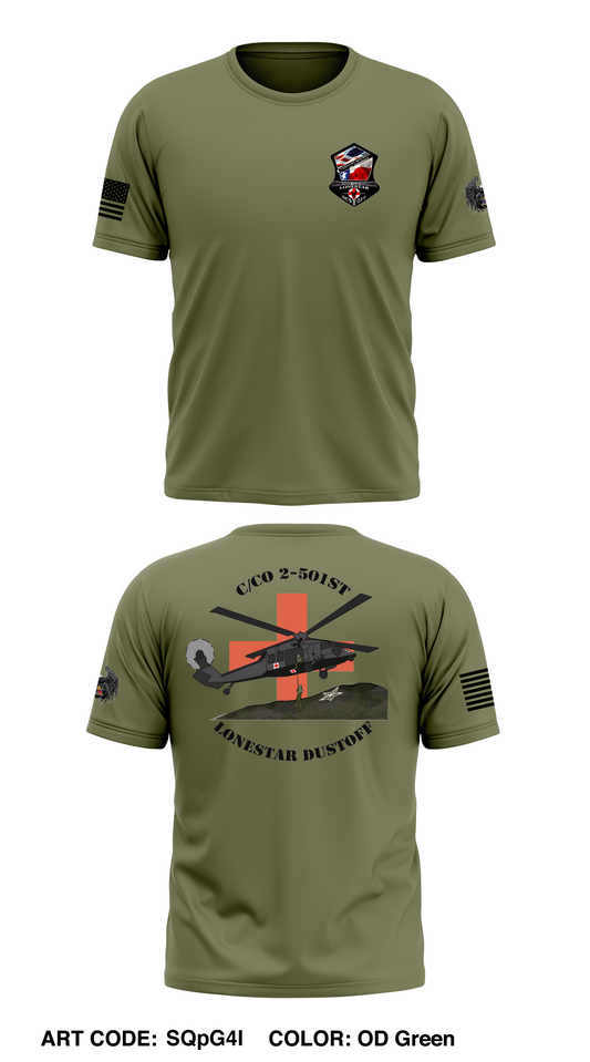 C-Co 2-501st GSAB Store 1 Core Men's SS Performance Tee - SQpG4I