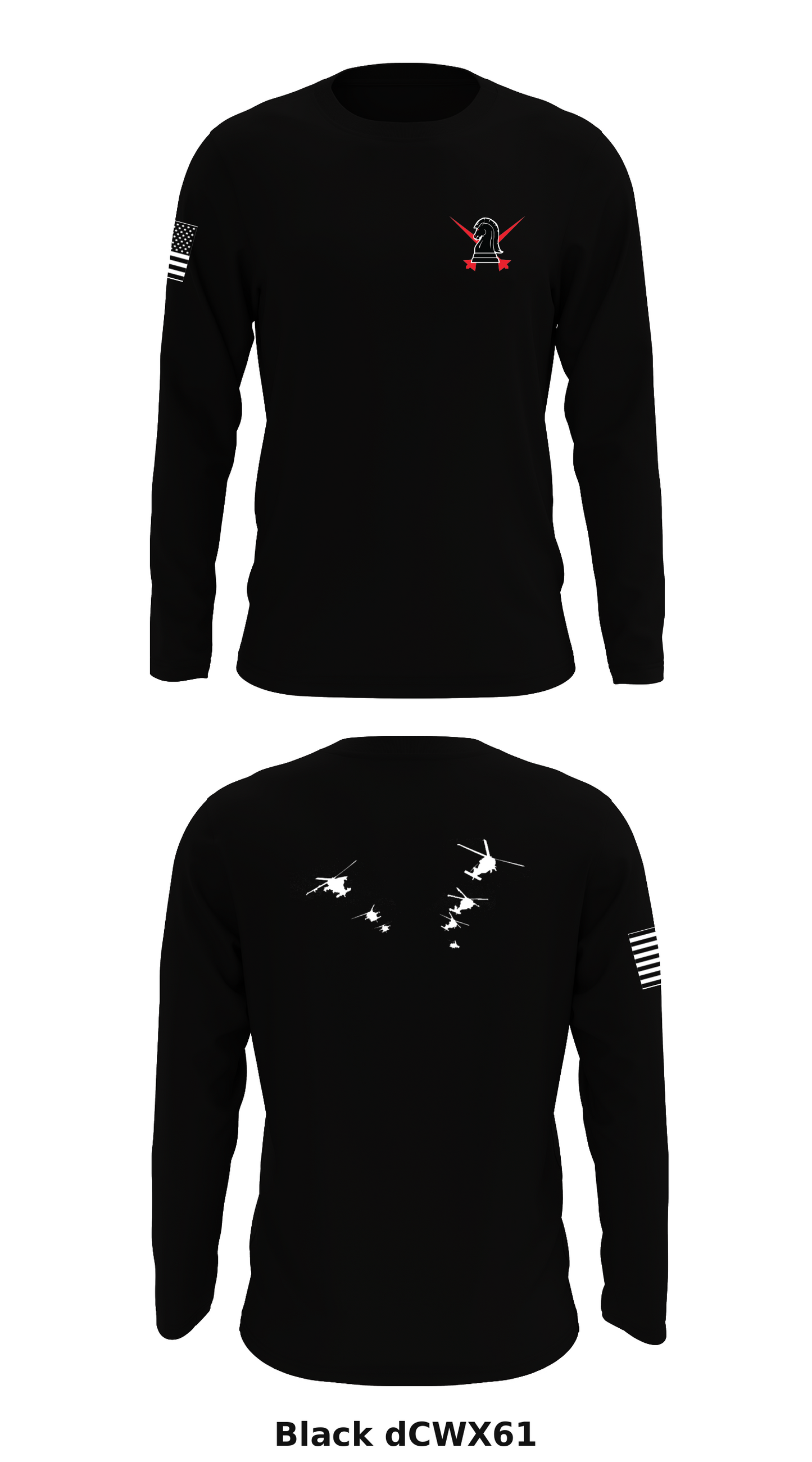 B Co 5-101 Lancers Store 1 Core Men's LS Performance Tee - dCWX61