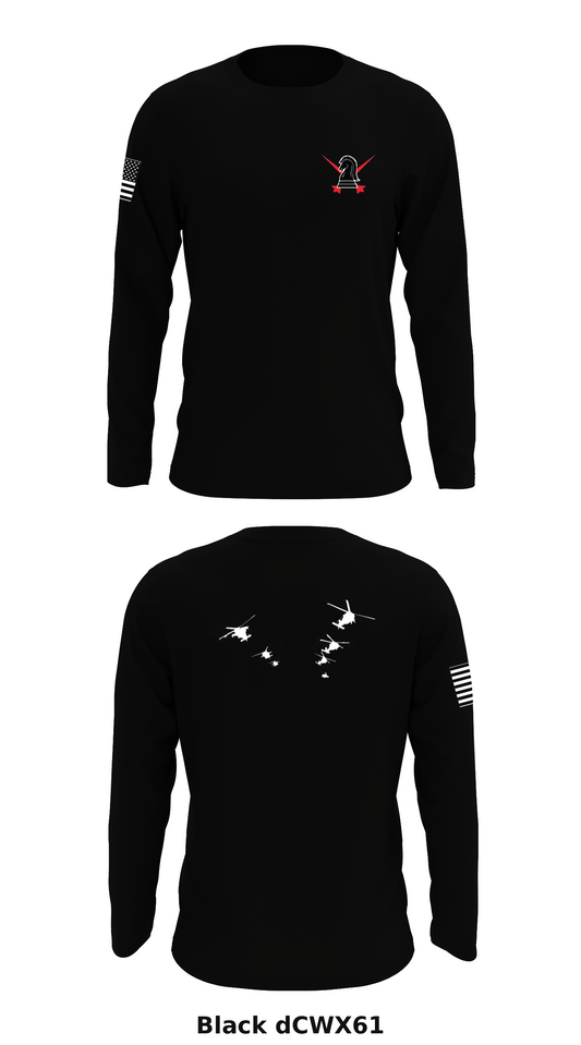 B Co 5-101 Lancers Store 1 Core Men's LS Performance Tee - dCWX61