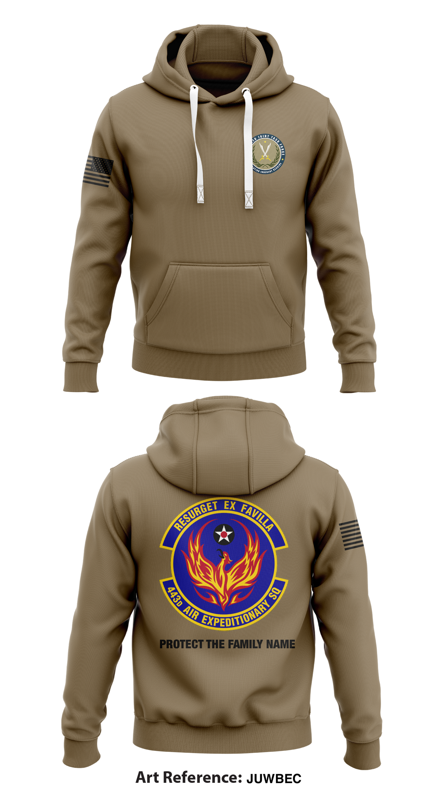 443 AES Store 1  Core Men's Hooded Performance Sweatshirt - JUWBec