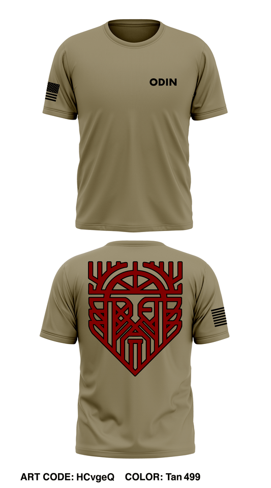 A Co “ODIN”, 127th AEB, 1st BCT Store 1 Core Men's SS Performance Tee - HCvgeQ