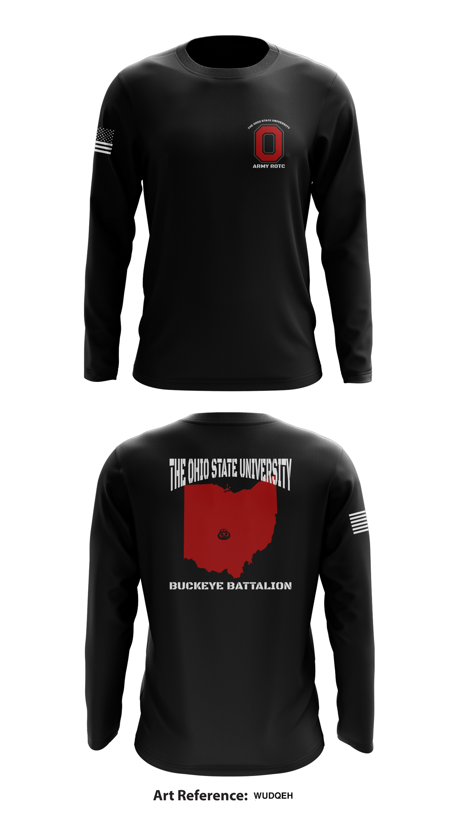 Buckeye Battalion Army ROTC Store 1 Core Men's LS Performance Tee - WuDqeh