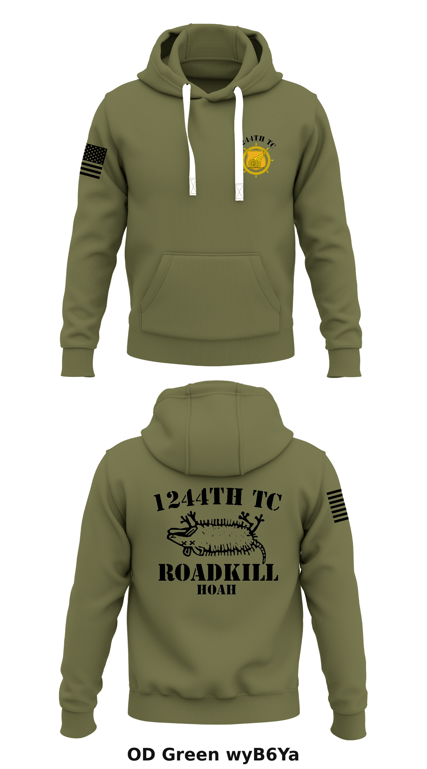 1244th TC Store 1  Core Men's Hooded Performance Sweatshirt - wyB6Ya