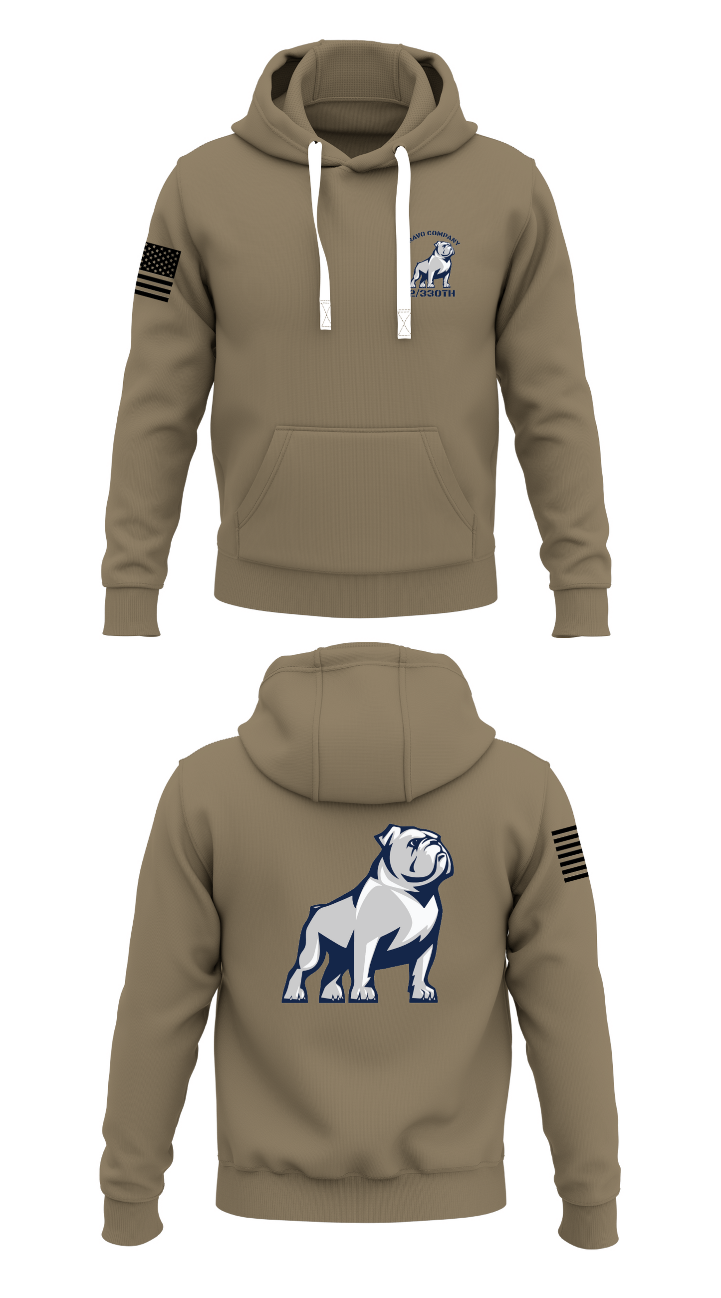 Bravo company 2/33th Store 1  Core Men's Hooded Performance Sweatshirt - 72081350040