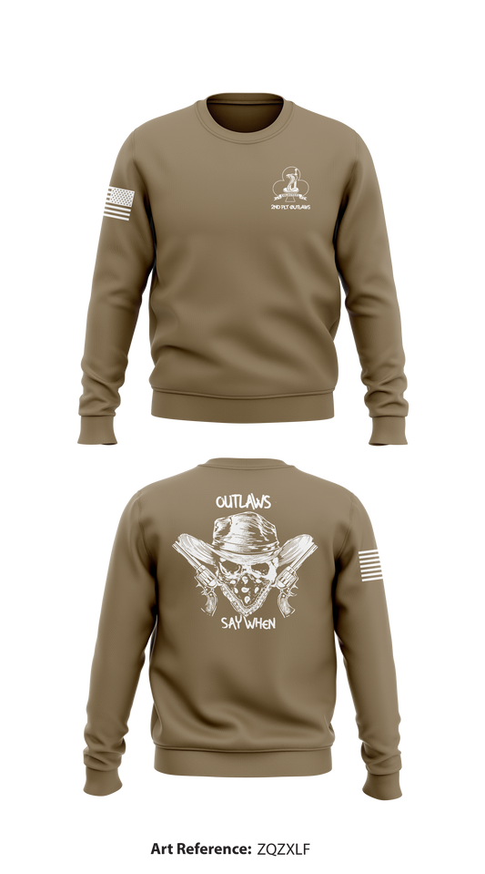 2nd Platoon, C Co, 1-327IN Store 1 Core Men's Crewneck Performance Sweatshirt - ZQzXLf