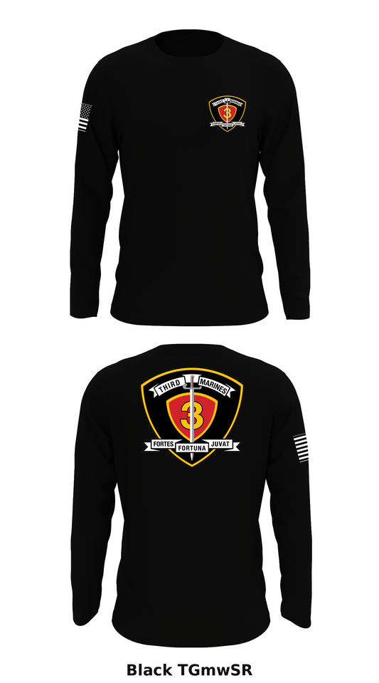 3D Marine Regiment Store 1 Core Men's LS Performance Tee - TGmwSR