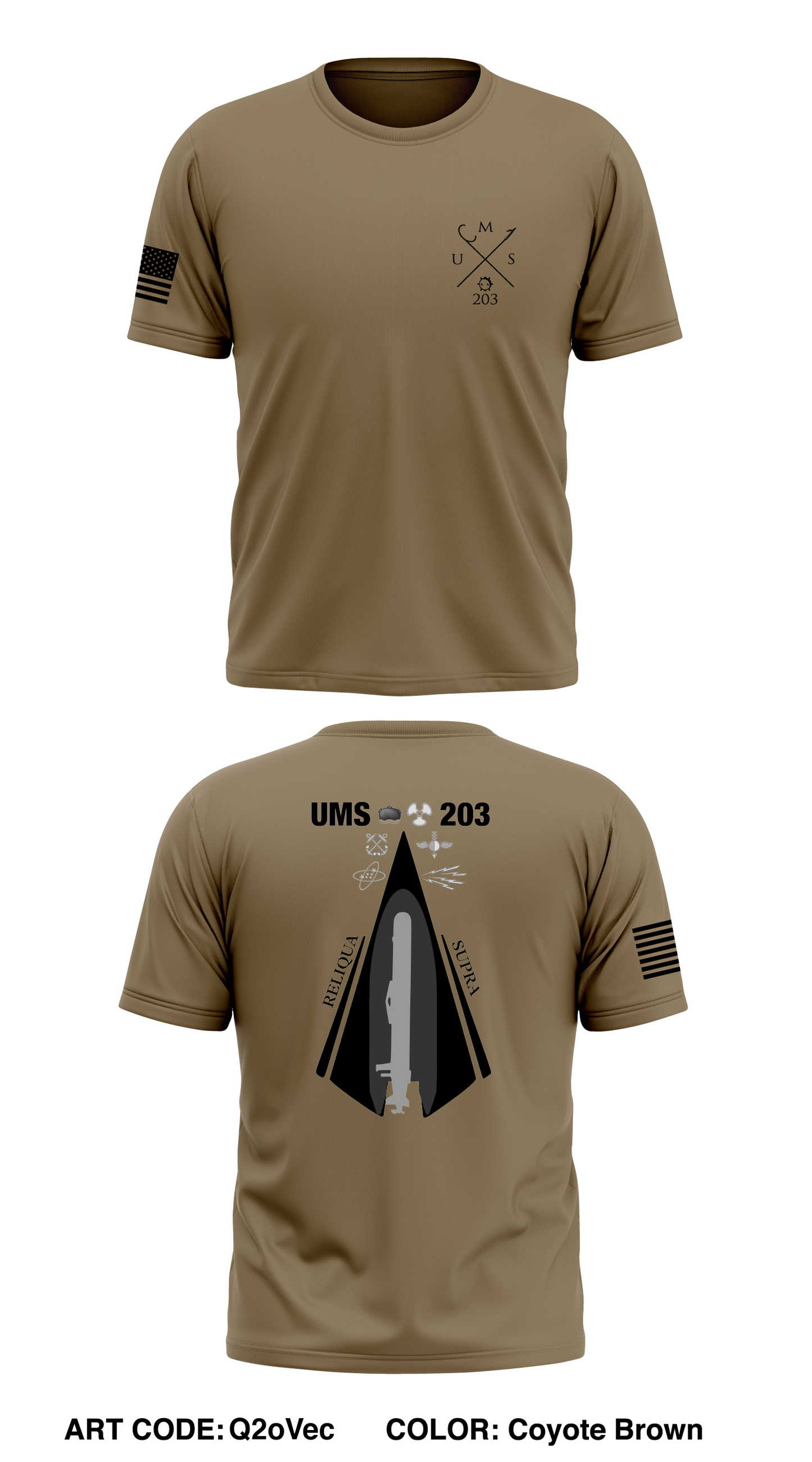 UMS 203 Store 1 Core Men's SS Performance Tee - Q2oVec