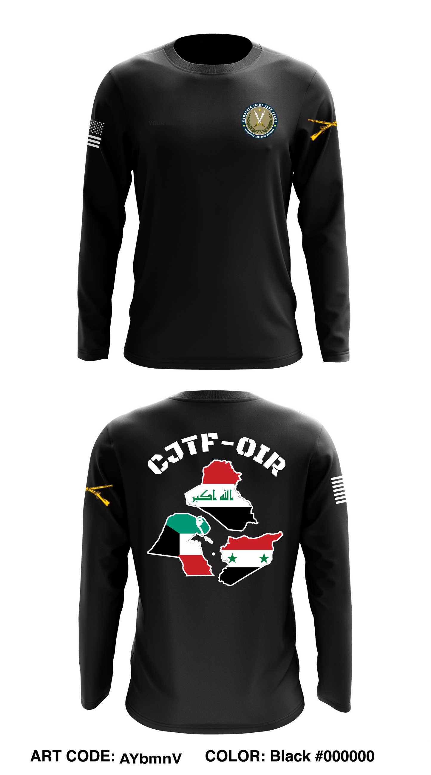 847th HR CO A2 Store 1 Core Men's LS Performance Tee - AYbmnV