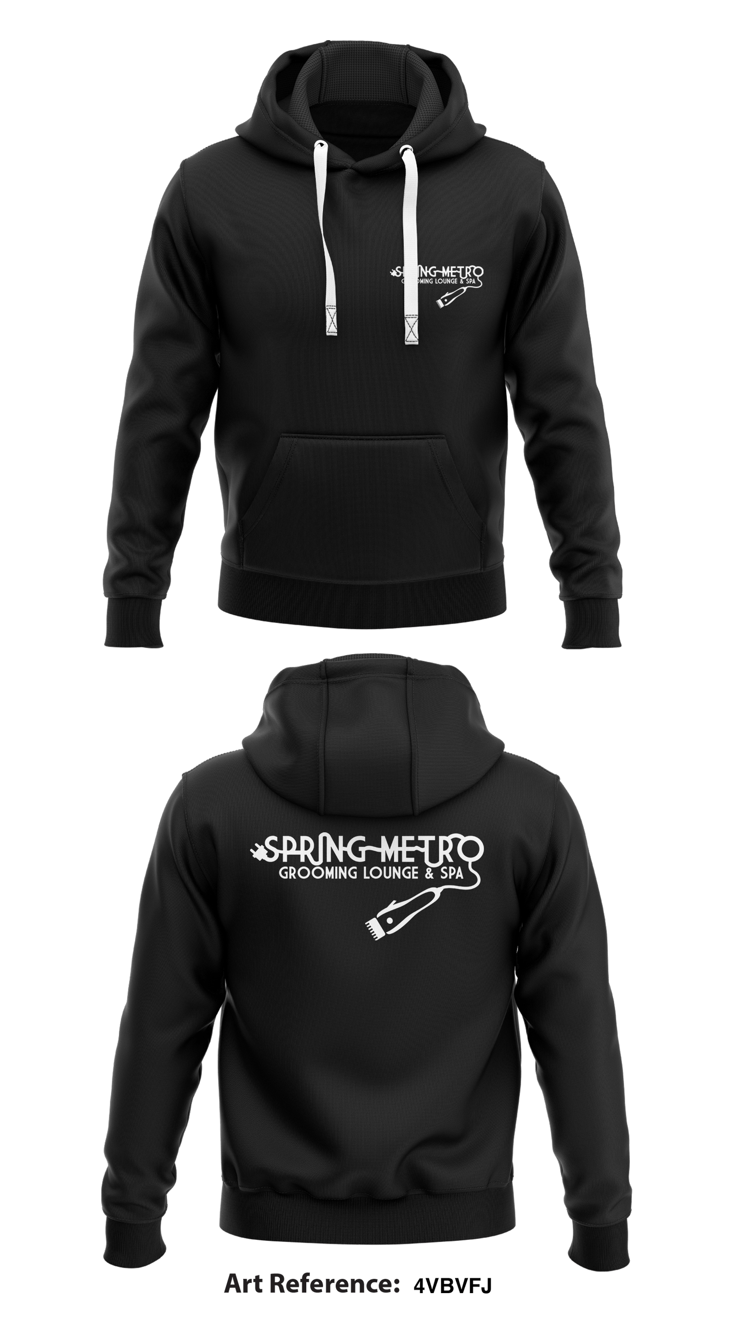 Spring Metro Grooming Lounge & Spa  Core Men's Hooded Performance Sweatshirt - 4VbVfj