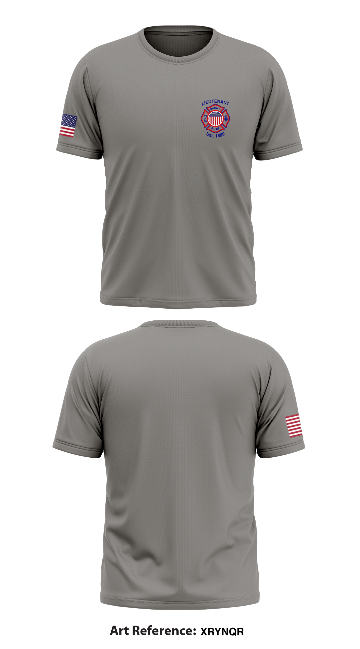 quincy fire dept. Store 1 Core Men's SS Performance Tee - xrynqr