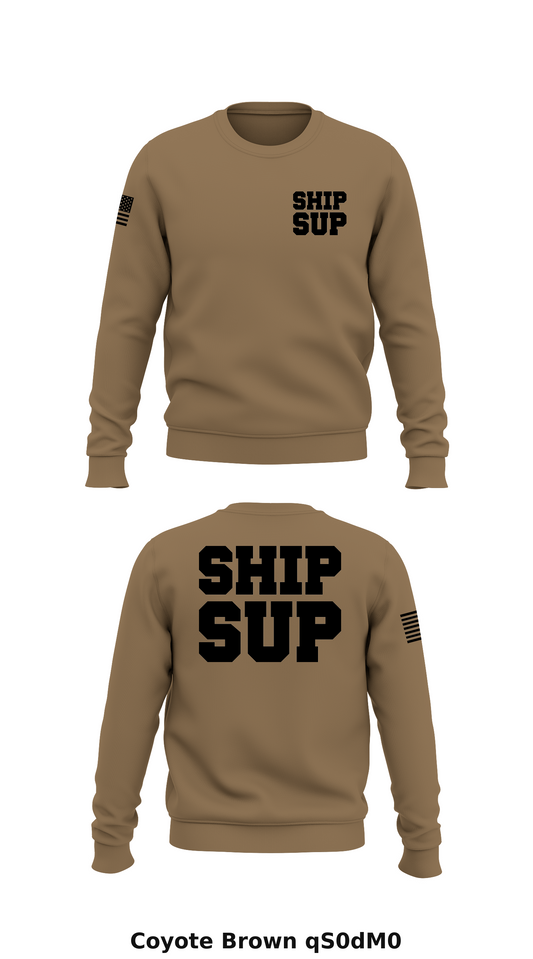 Ship Sup Store 1 Core Men's Crewneck Performance Sweatshirt - qS0dM0