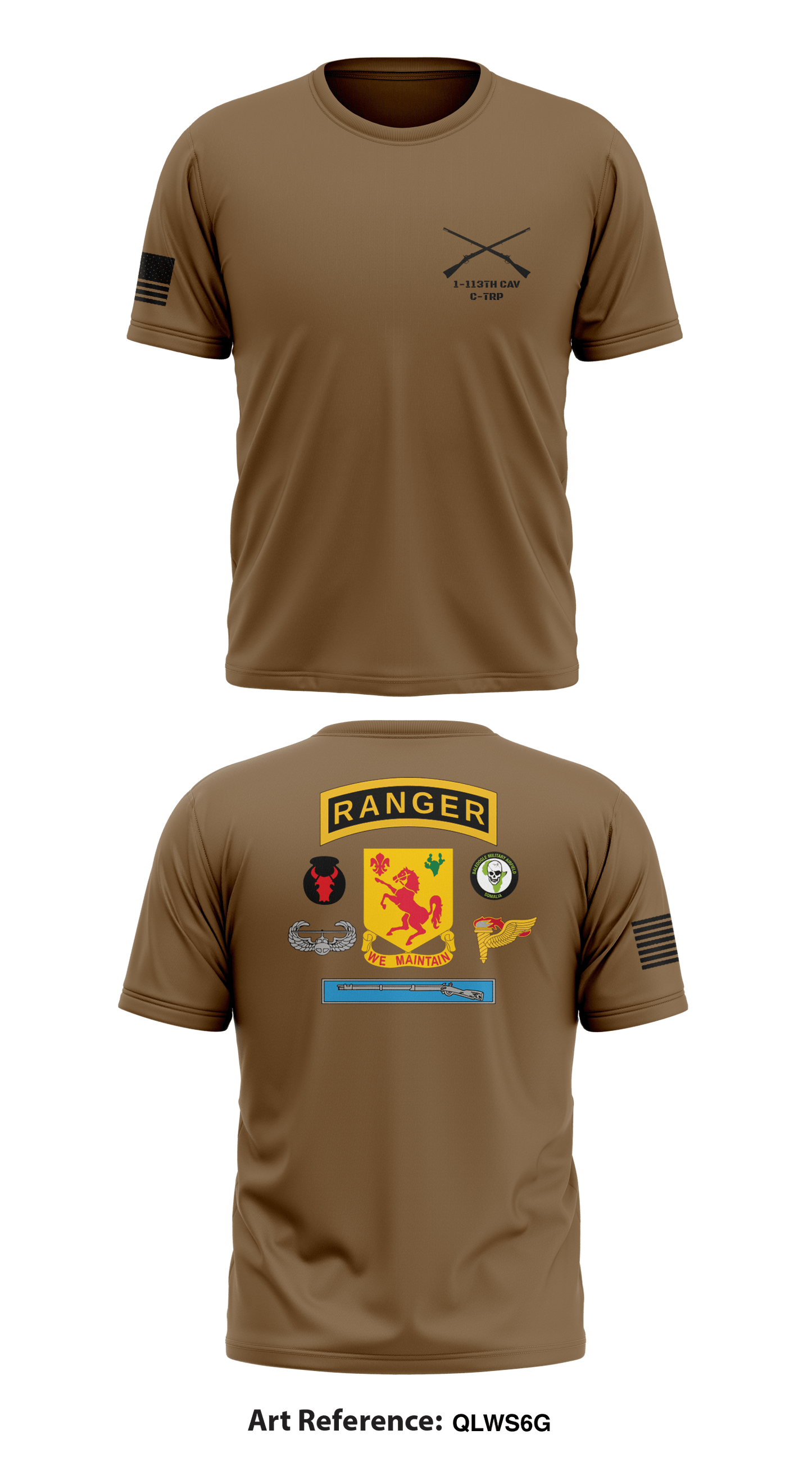 1-113th CAV C-TRP Store 1 Core Men's SS Performance Tee - QLWS6G