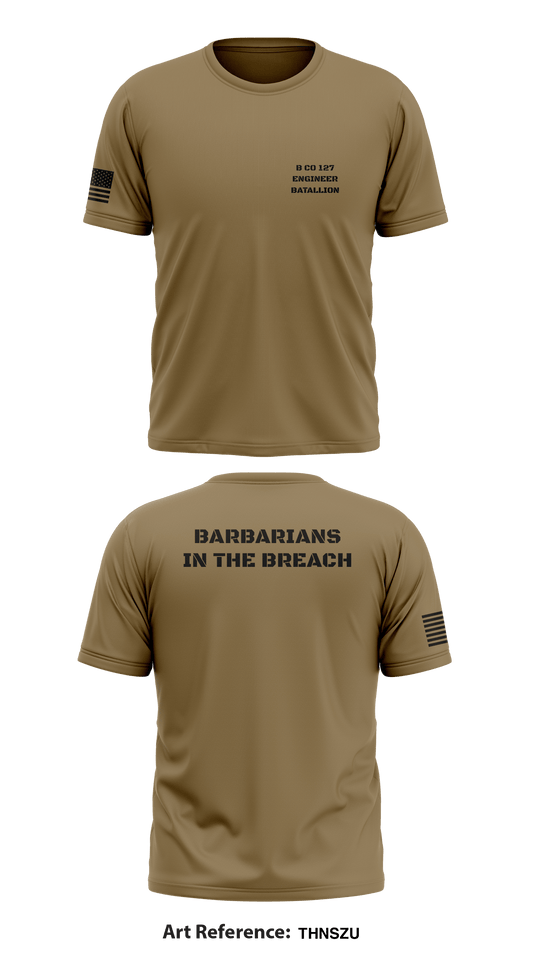 B Co 127 Engineer Batallion Store 1 Core Men's SS Performance Tee - thnSzu
