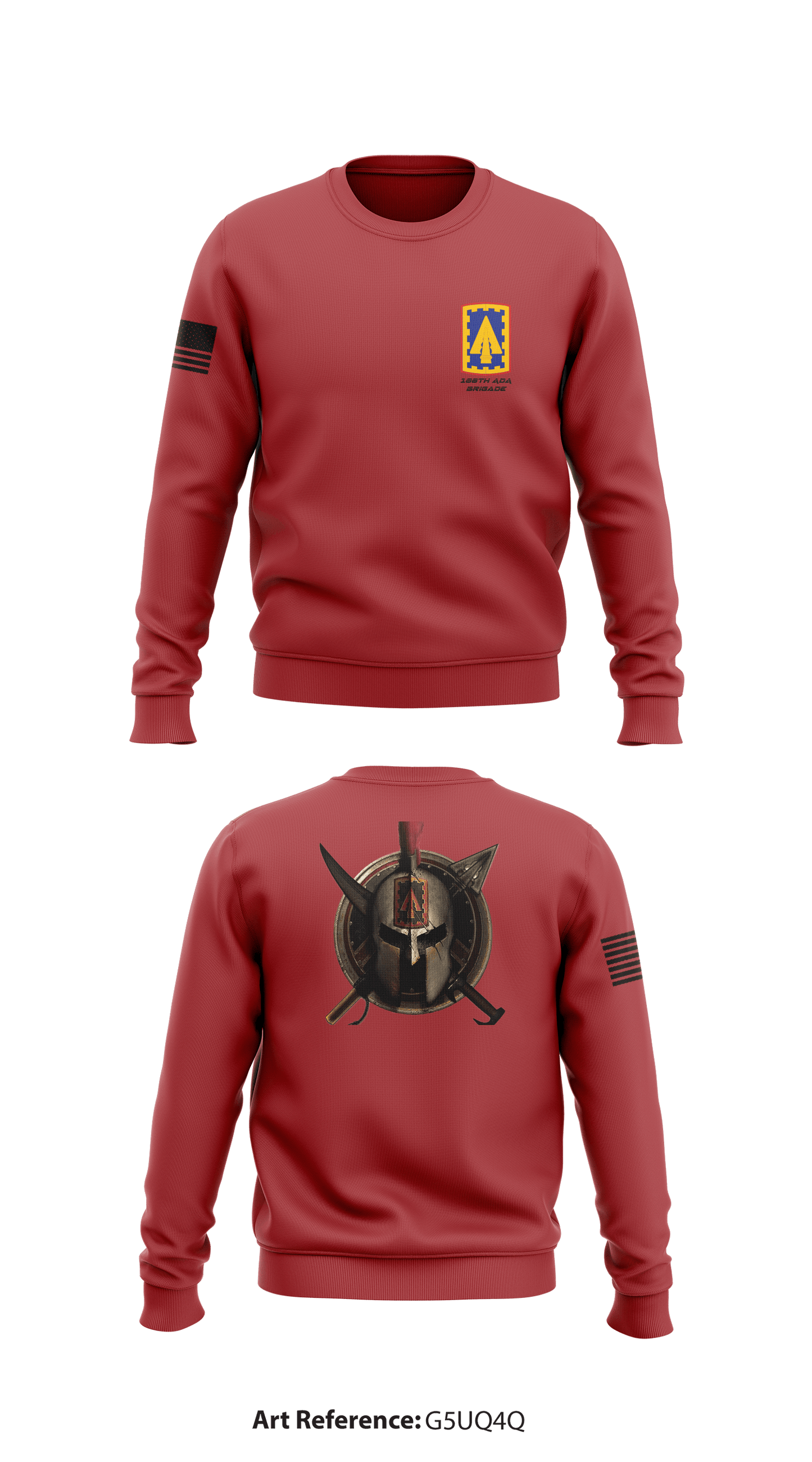 108th ADA Brigade Store 1 Core Men's Crewneck Performance Sweatshirt - g5UQ4q