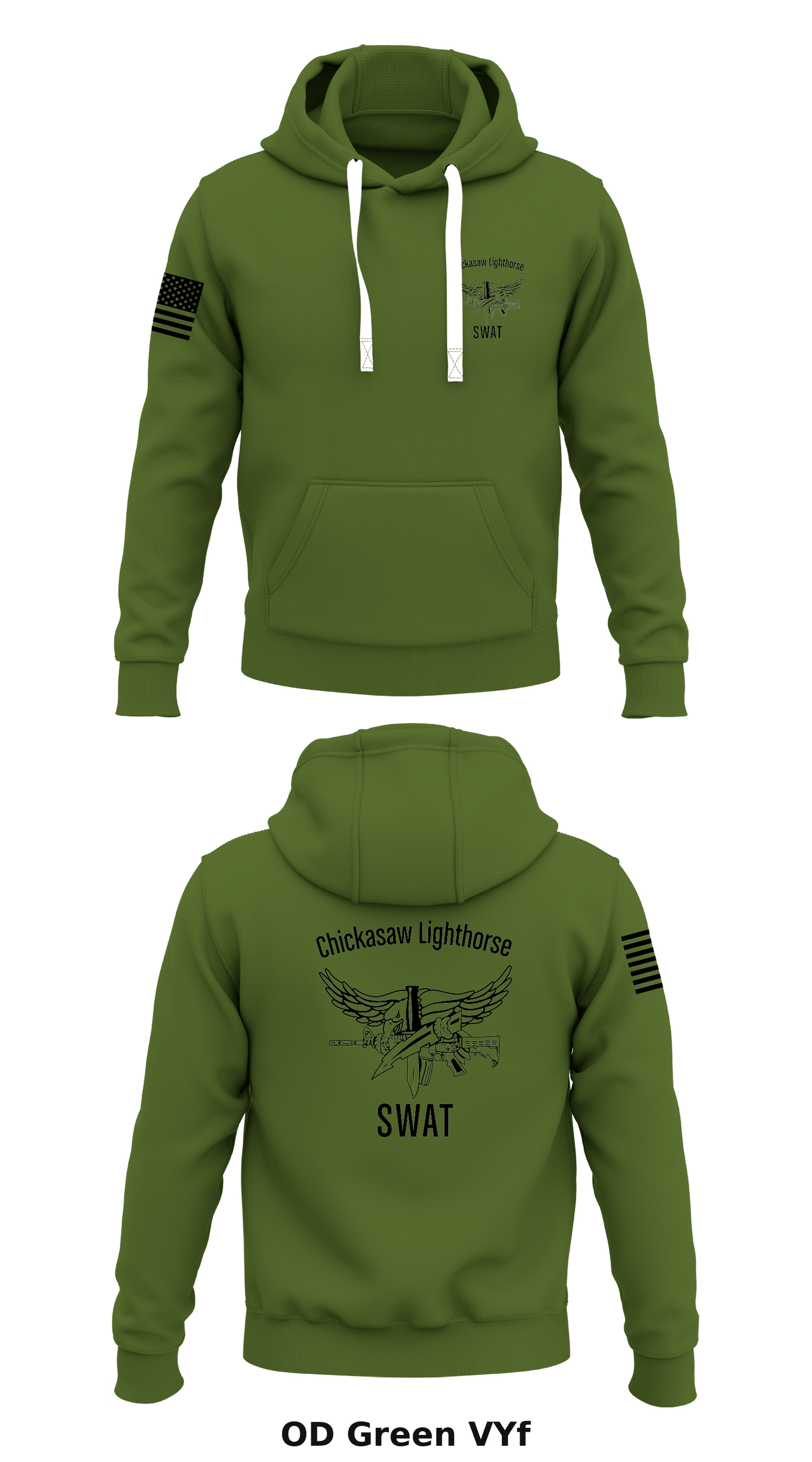 Chickasaw Lighthorse SWAT Store 1  Core Men's Hooded Performance Sweatshirt - VYf
