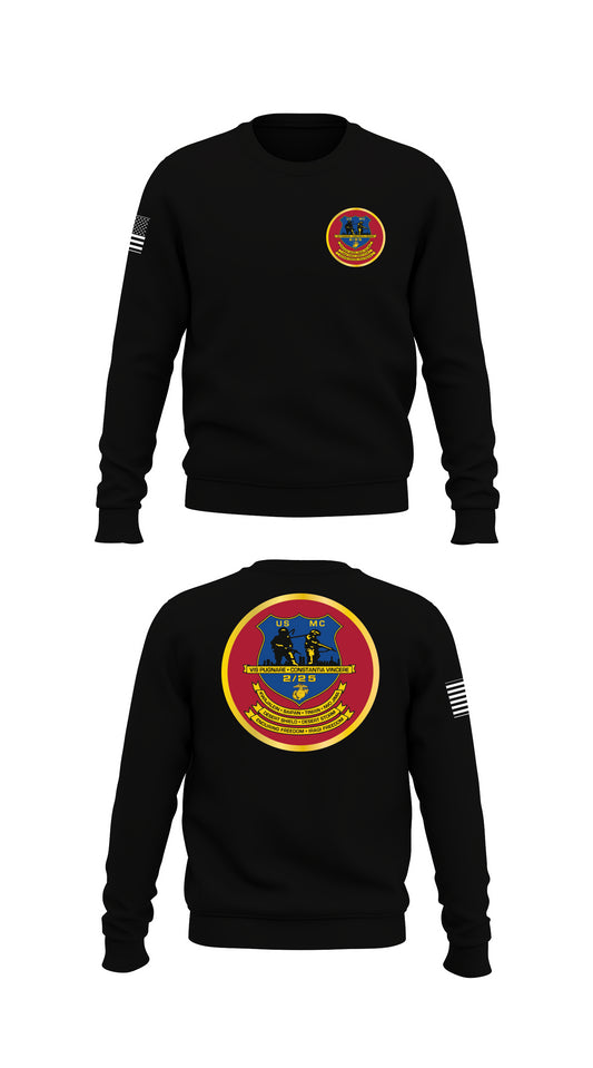 2d Battalion 25th Marines Store 1 Core Men's Crewneck Performance Sweatshirt - 47385603156