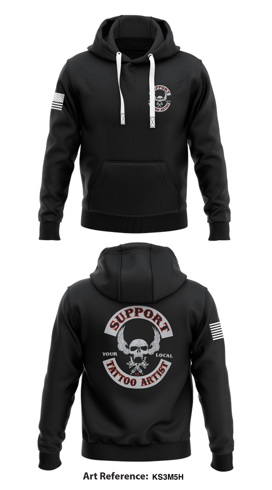 Support Tattoo Store 1  Core Men's Hooded Performance Sweatshirt - kS3M5H