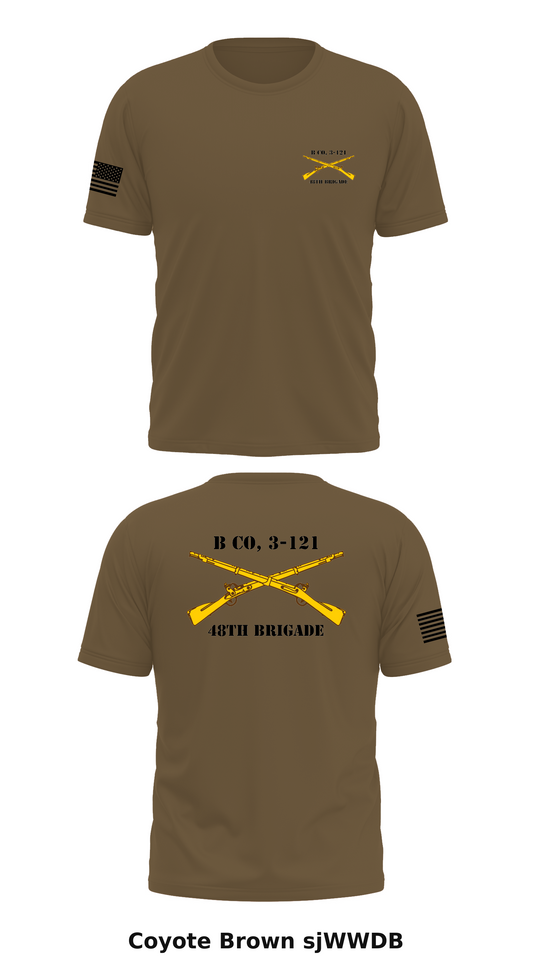 B Co, 3-121, 48th Brigade Store 1 Core Men's SS Performance Tee - sjWWDB