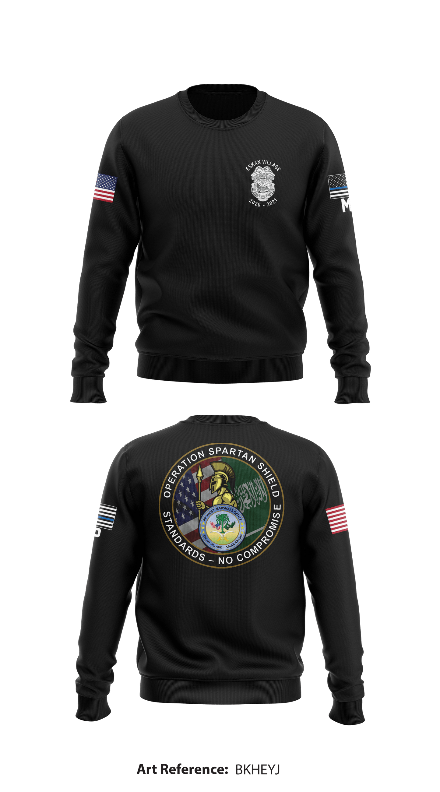 354th PMO Core Men's Crewneck Performance Sweatshirt - bKHeYj