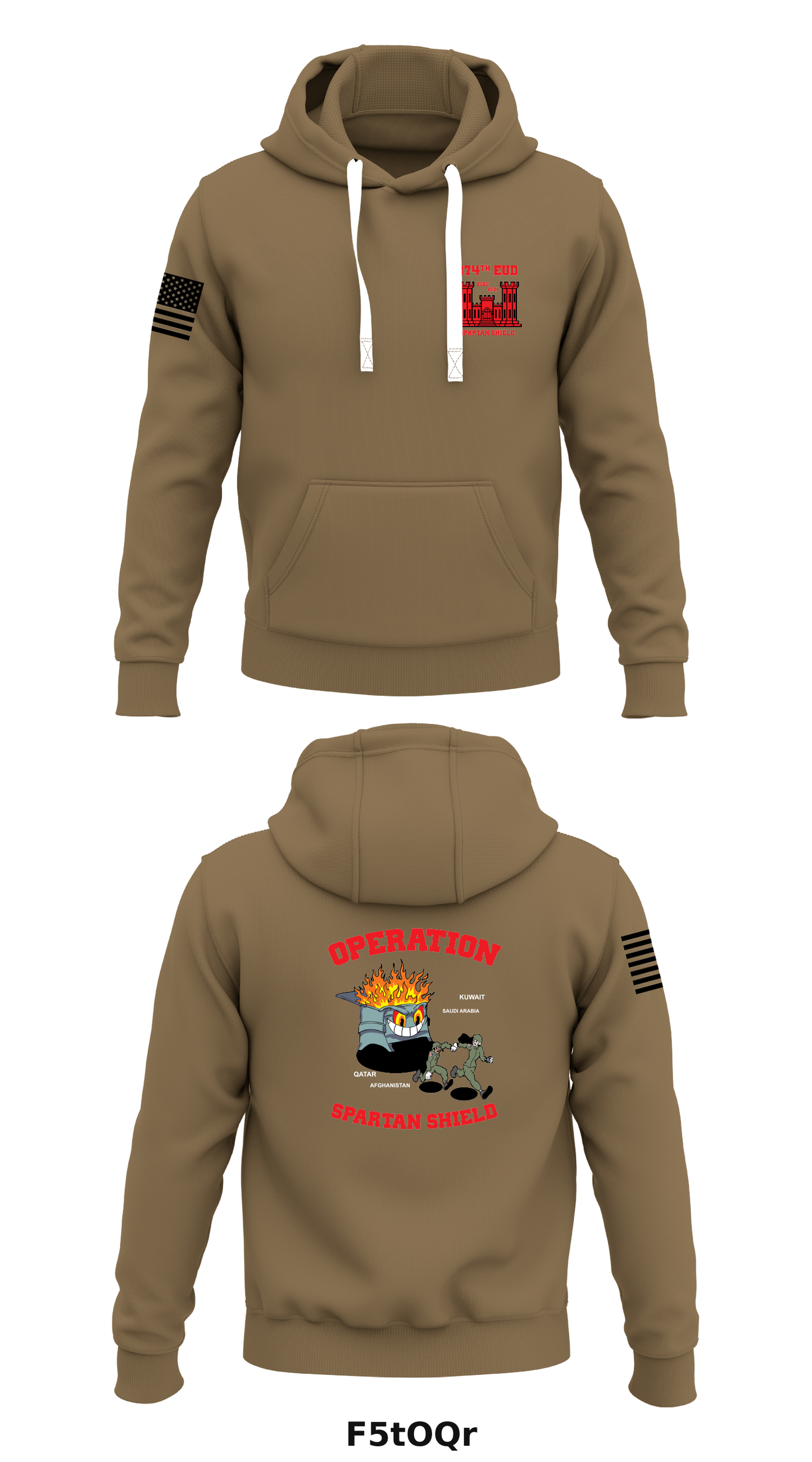 874 EUD Store 1  Core Men's Hooded Performance Sweatshirt - F5tOQr