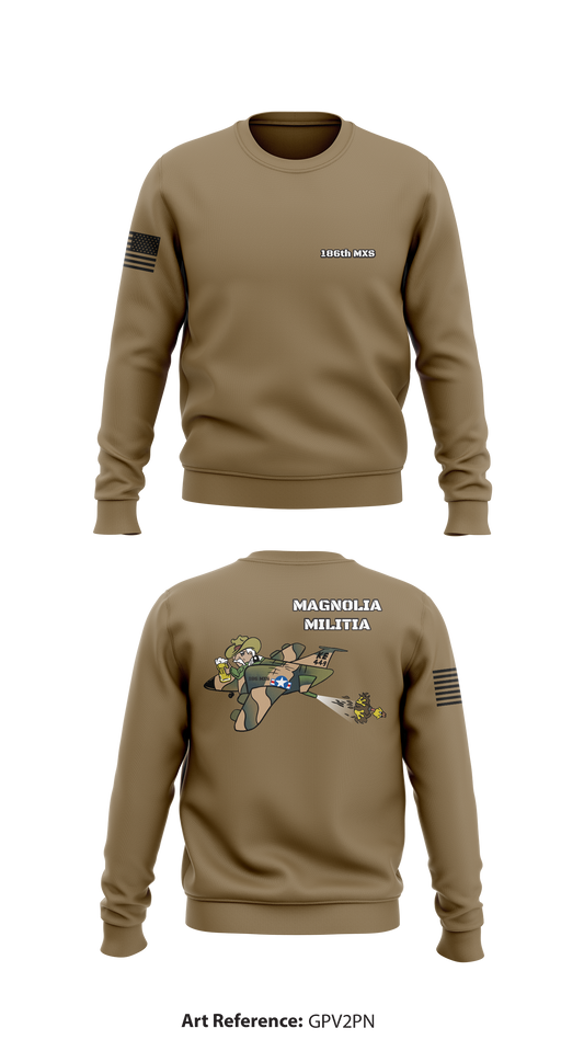186th MXS Store 1 Core Men's Crewneck Performance Sweatshirt - gPV2pn