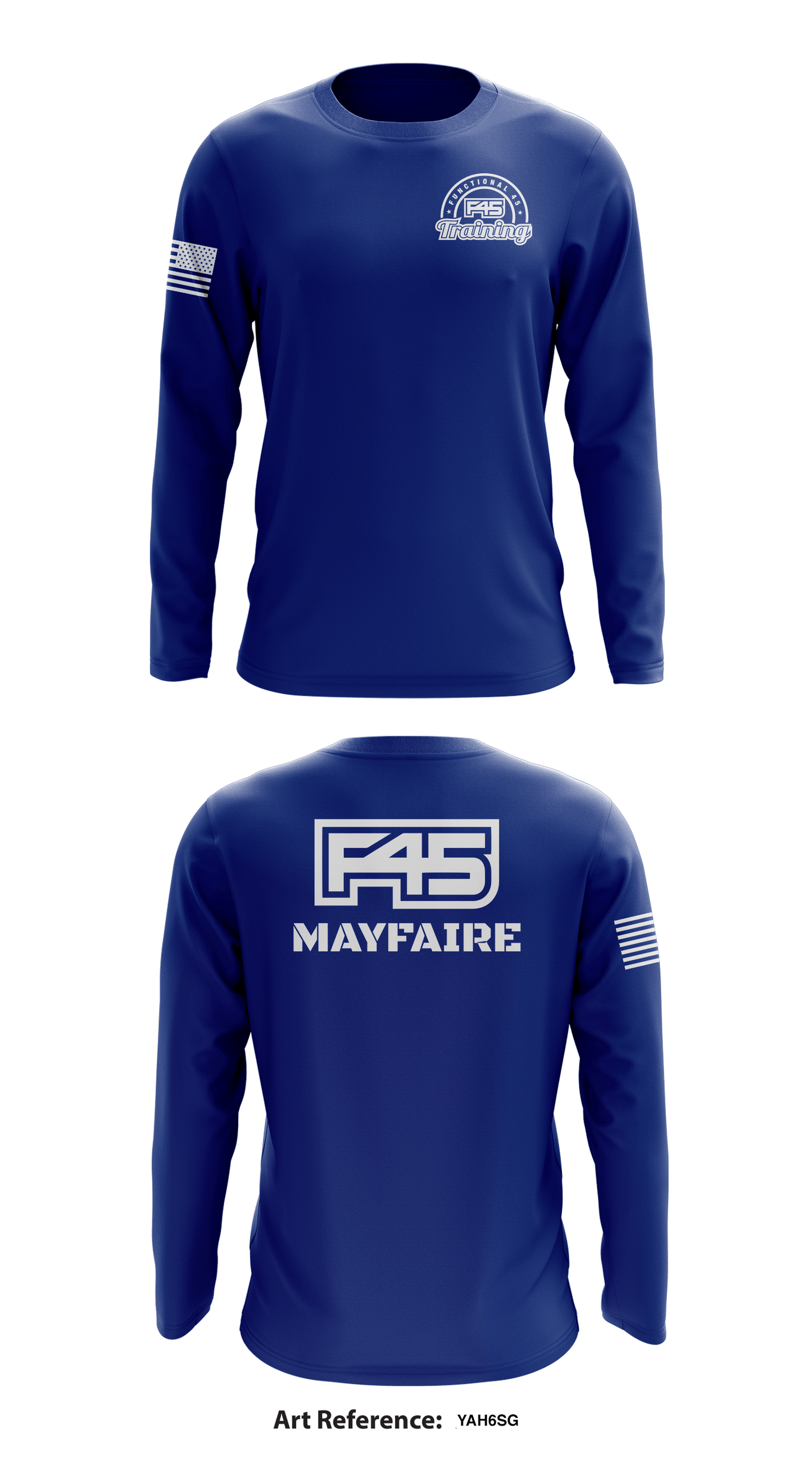 F45 Training Mayfaire Store 1 Core Men's LS Performance Tee - yaH6sG