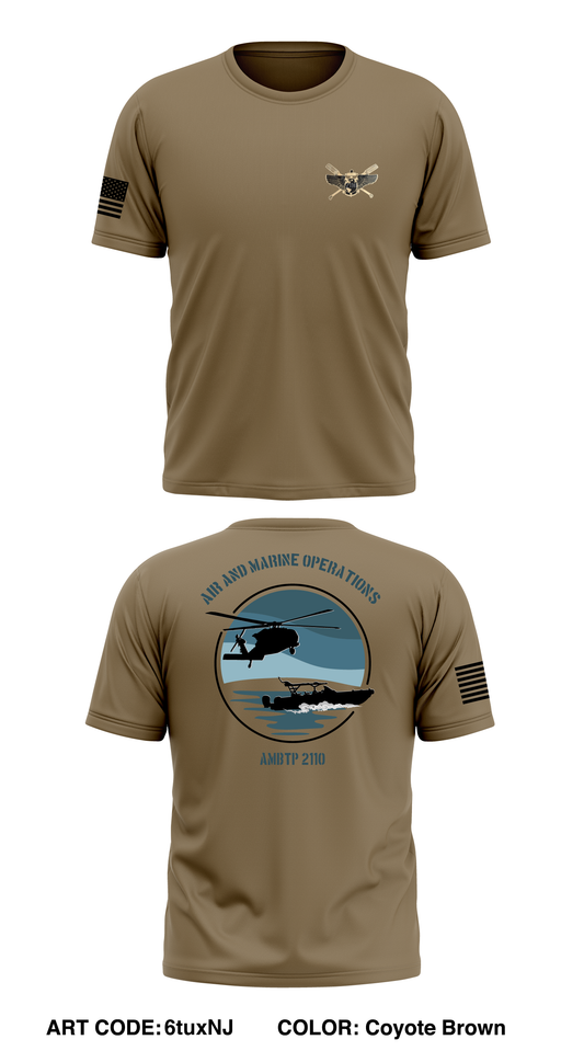 Air & Marine Operations  Store 1 Core Men's SS Performance Tee - 6tuxNJ