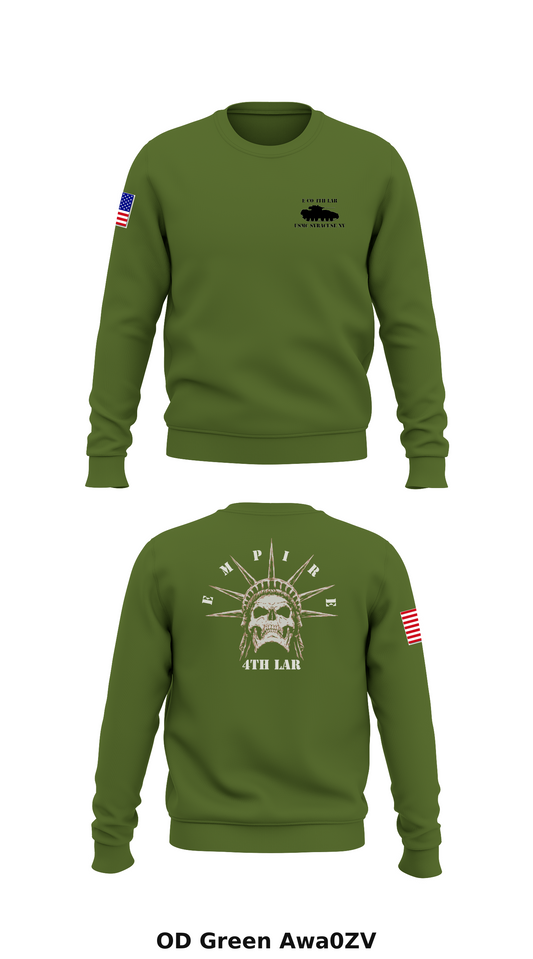 Co E 4th LAR Bn. Core Men's Crewneck Performance Sweatshirt - Awa0ZV