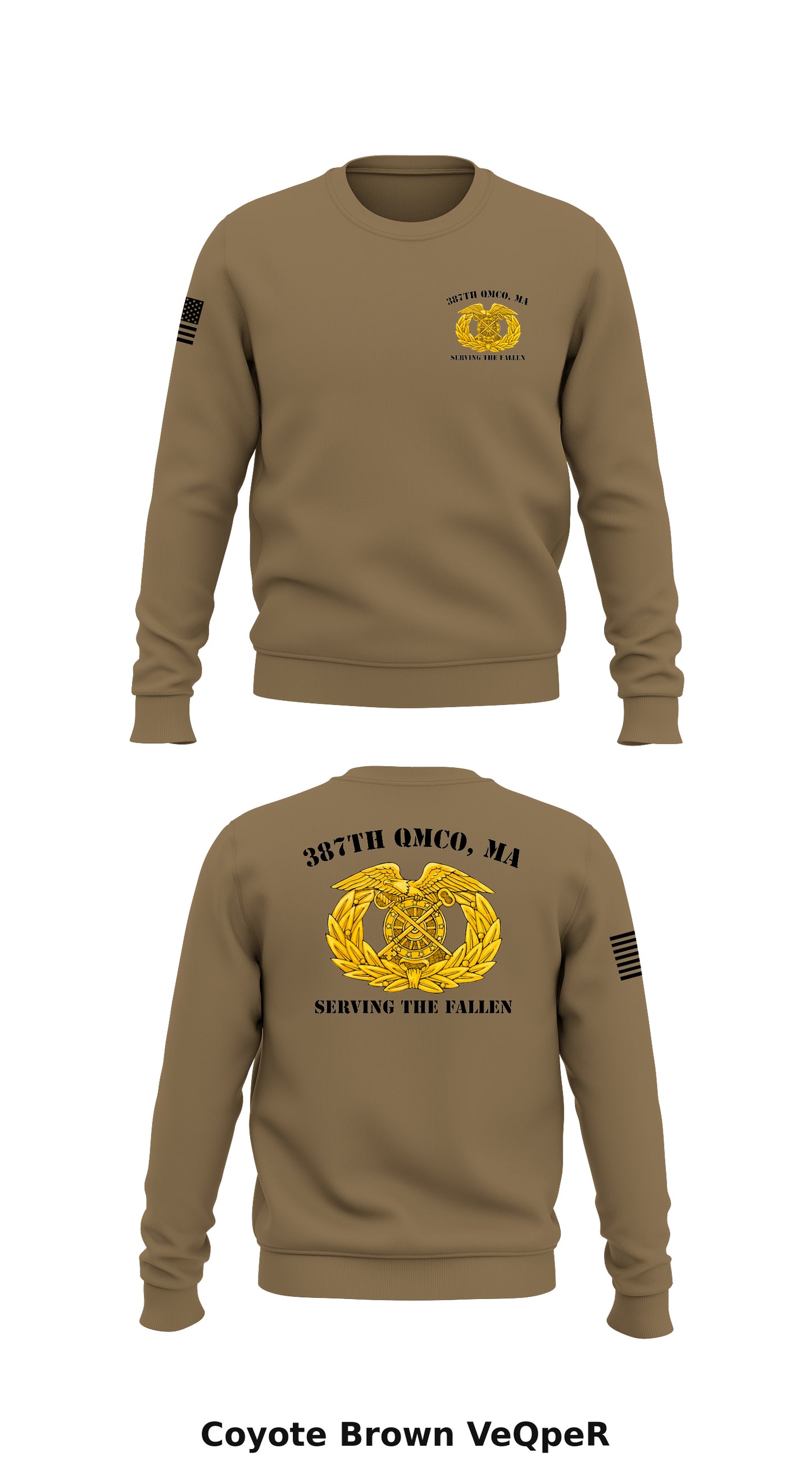 387th QMCO, MA Store 1 Core Men's Crewneck Performance Sweatshirt - VeQpeR