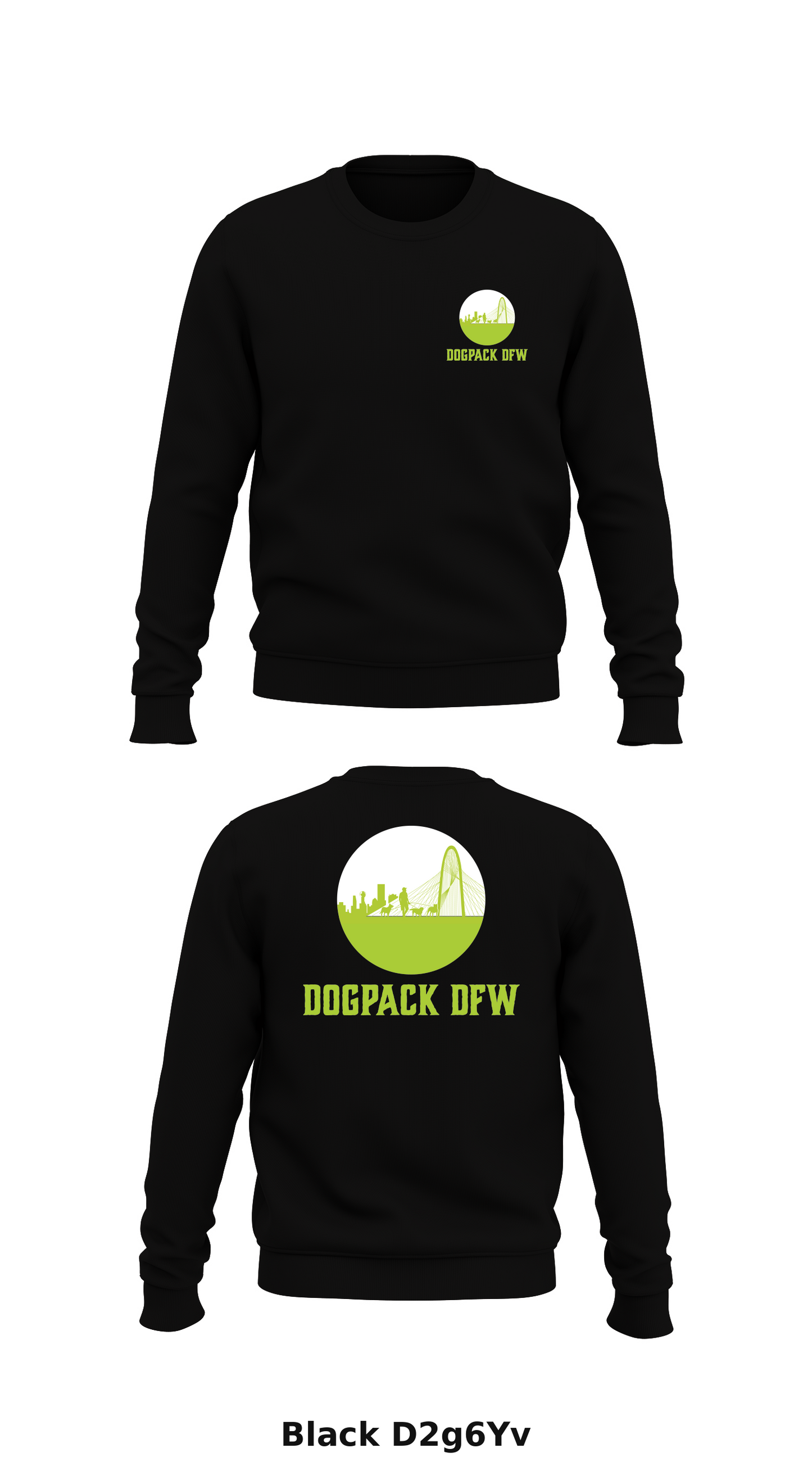 DogPack DFW Store 1 Core Men's Crewneck Performance Sweatshirt - D2g6Yv