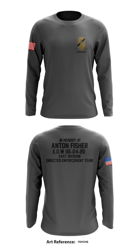 DIRECTED ENFORCEMENT TEAM EAST DIVISION Store 1 Core Men's LS Performance Tee - 7Svchs