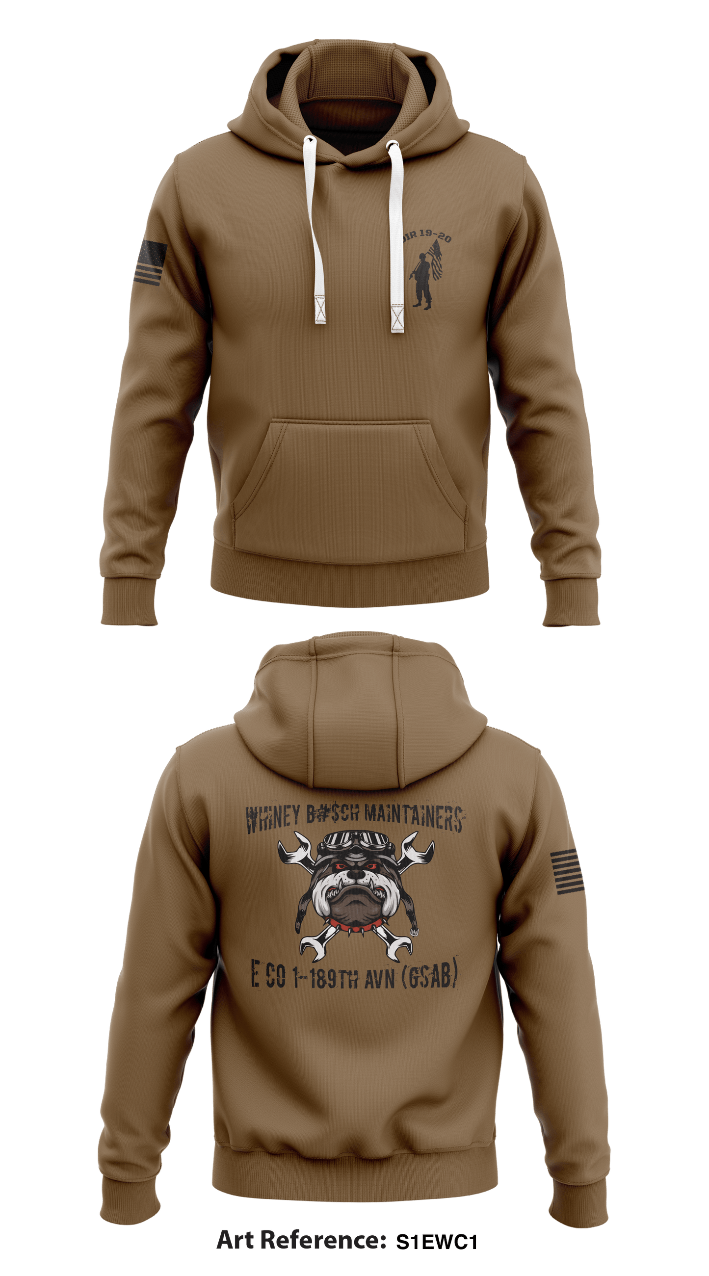 E Co 1-189th ANN (GSAB) Store 1  Core Men's Hooded Performance Sweatshirt - S1ewc1