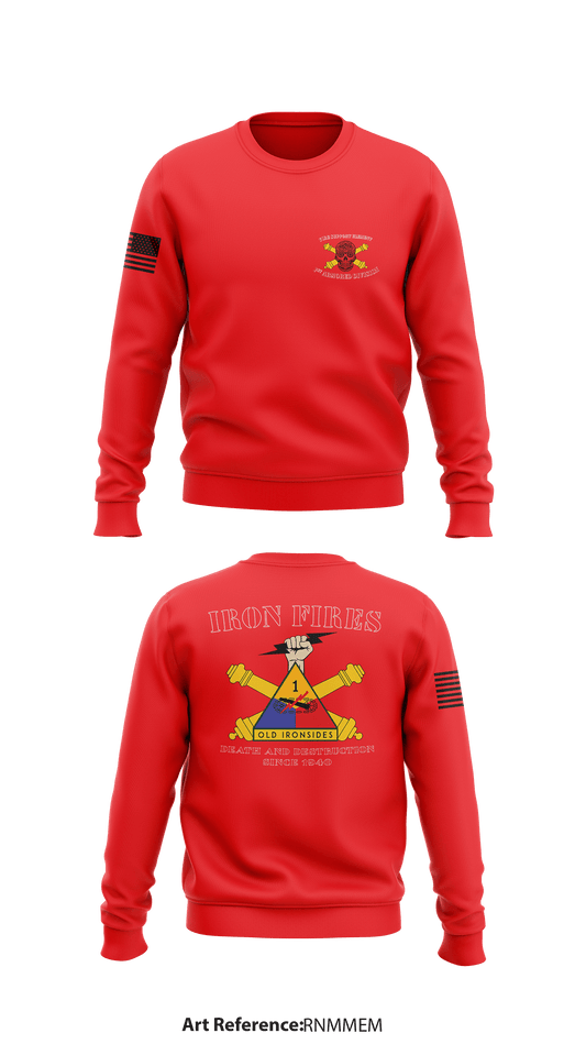 1st Armored Division Fire Support Element Store 1 Core Men's Crewneck Performance Sweatshirt - rnMmem