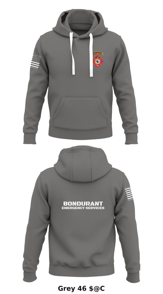 Bondurant Emergency Services Store 1  Core Men's Hooded Performance Sweatshirt - $@C