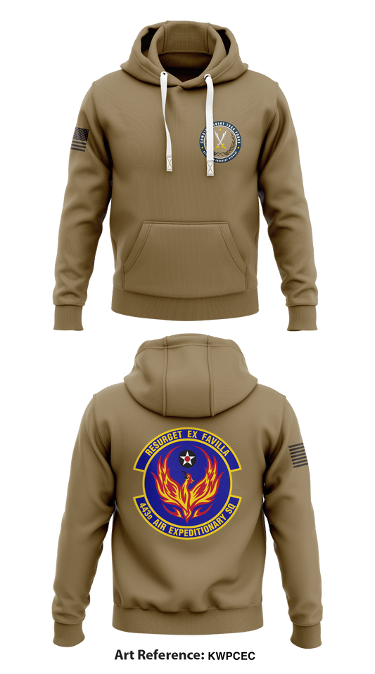 443D Air Expeditionary Sq Store 1  Core Men's Hooded Performance Sweatshirt - KWPCEC