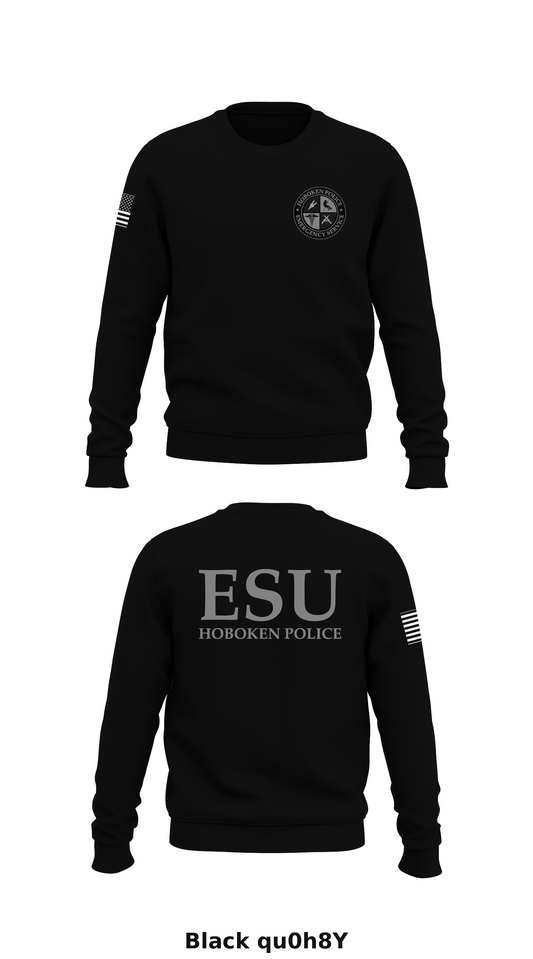 Hoboken Police Emergency Service Unit Store 1 Core Men's Crewneck Performance Sweatshirt - qu0h8Y