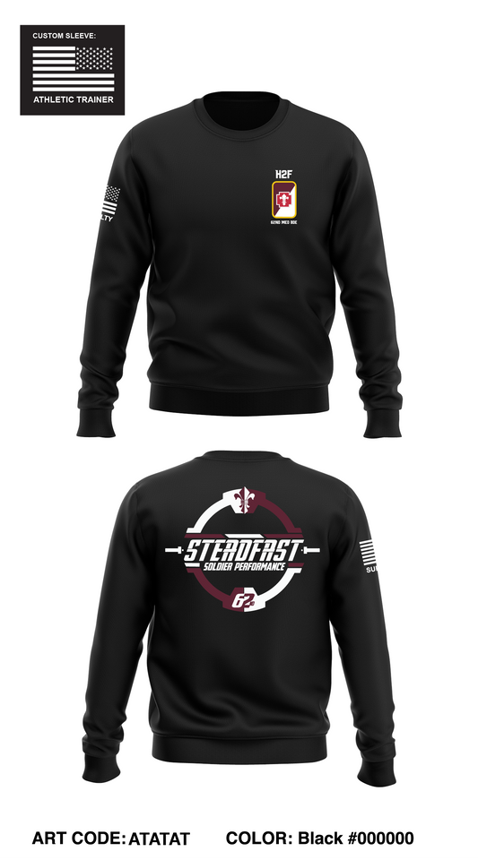 62nd Medical Brigade Store 1 Core Men's Crewneck Performance Sweatshirt - ATATAT