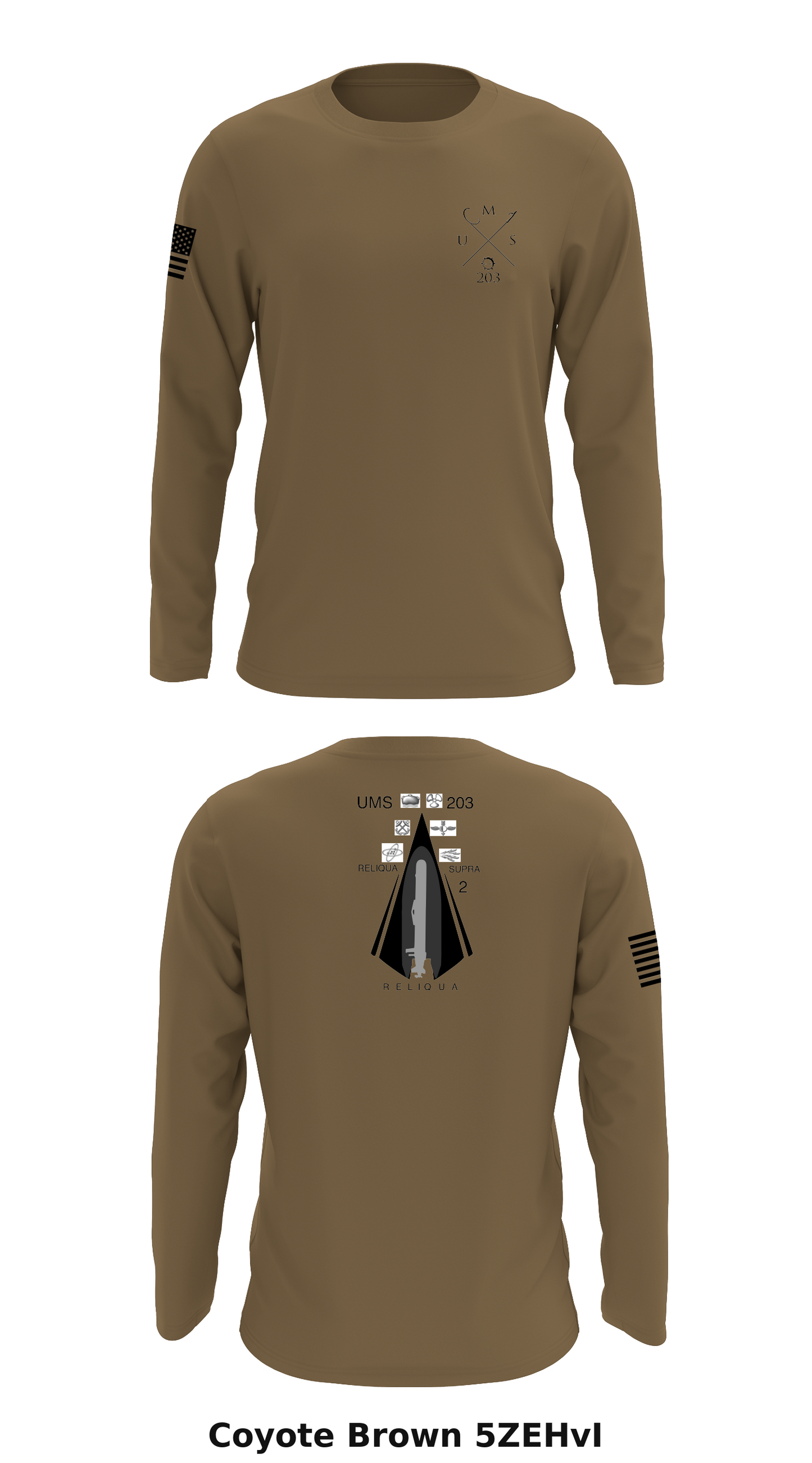 UMS 203 Store 1 Core Men's LS Performance Tee - 5ZEHvI