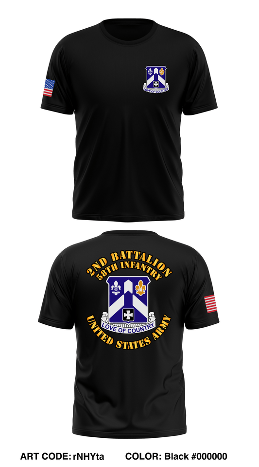 A Co, 2 BN, 58th RGT Store 1 Core Men's SS Performance Tee - rNHYta
