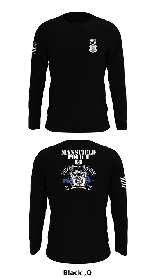 K-9 Police officer Store 1 Core Men's LS Performance Tee - ,O]